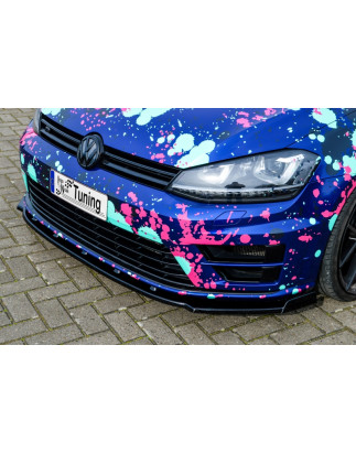 Cup Spoiler paraurti con flaps  VW Golf 7 R  (Cod. IN-INF-280031-7RW-ABS)