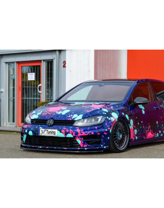 Cup Spoiler paraurti con flaps  VW Golf 7 R  (Cod. IN-INF-280031-7RW-ABS-G)