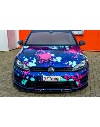 Spoiler paraurti anteriore in abs VW Golf 7 R + R-Line Typ AU (Cod. IN-INF-280031/7R-ABS-G)