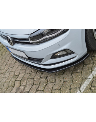 Spoiler paraurti anteriore in abs VW Polo 6  2G (Cod. IN-INF-290031C-ABS-G)