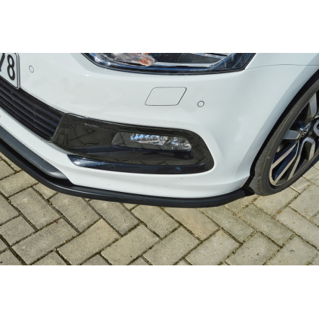 Spoiler paraurti anteriore in abs VW Polo 5 6C R-Line (Cod. IN-INF-290031RL-ABS-C)