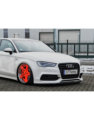 Spoiler paraurti anteriore in abs Audi A3 8V S-Line + S3 berlina (Cod. IN-INF-360031CL-ABS-C)