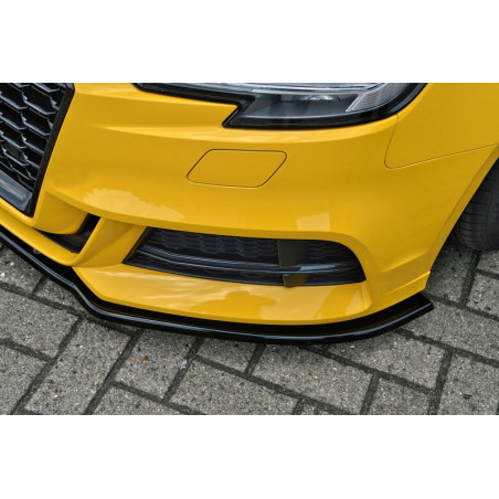 Spoiler paraurti anteriore in abs Audi A3 8V S-Line + S3 berlina (Cod. IN-INF-360031CSL(F)L-ABS)