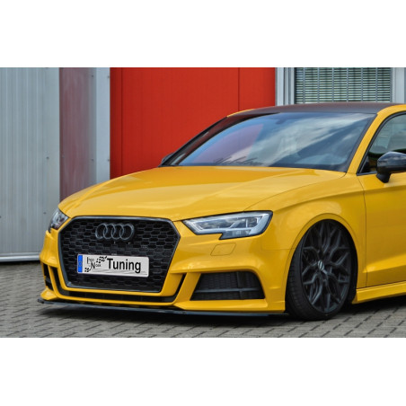 Spoiler paraurti anteriore in abs Audi A3 8V S-Line + S3 berlina (Cod. IN-INF-360031CSL(F)L-ABS-G)