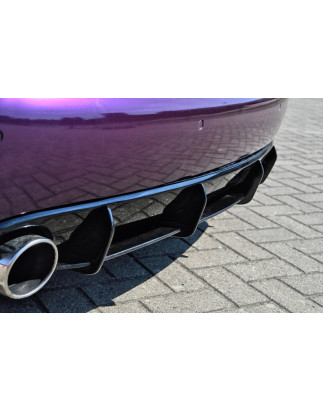 Kit pinne posteriori per diffusore adatto per veicoli mit Serienmäßigen  Auspuff Audi A4 / B8 (Cod