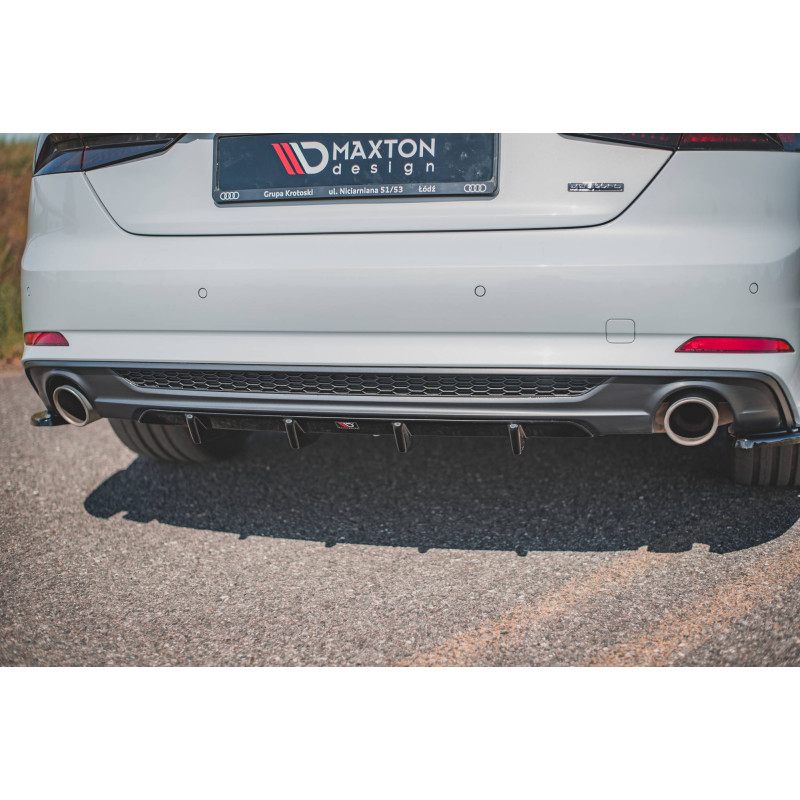 Sottoparaurti posteriore Audi A5 S-Line F5 Coupe / Sportback (Cod. M-AU-A5-2-SLINE-SB-RS1G)