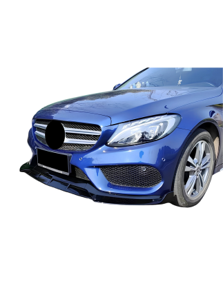 Spoiler Anteriore Mercedes W205 Look BRS Nero lucido (Cod. E-TCM0469)