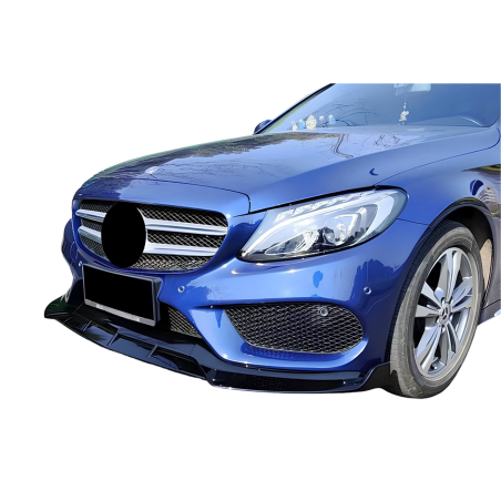 Spoiler Anteriore Mercedes W205 Look BRS Nero lucido (Cod. E-TCM0469)