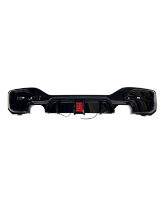 Diffusore Posteriore BMW F20 / F21 LCI  2015-2019 2 Uscite semplici Look M Performance Nero lucido (