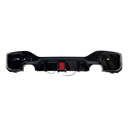 Diffusore Posteriore BMW F20 / F21 LCI  2015-2019 2 Uscite semplici Look M Performance Nero lucido (