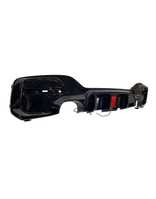 Diffusore Posteriore BMW F20 / F21 LCI  2015-2019 2 Uscite semplici Look M Performance Nero lucido (