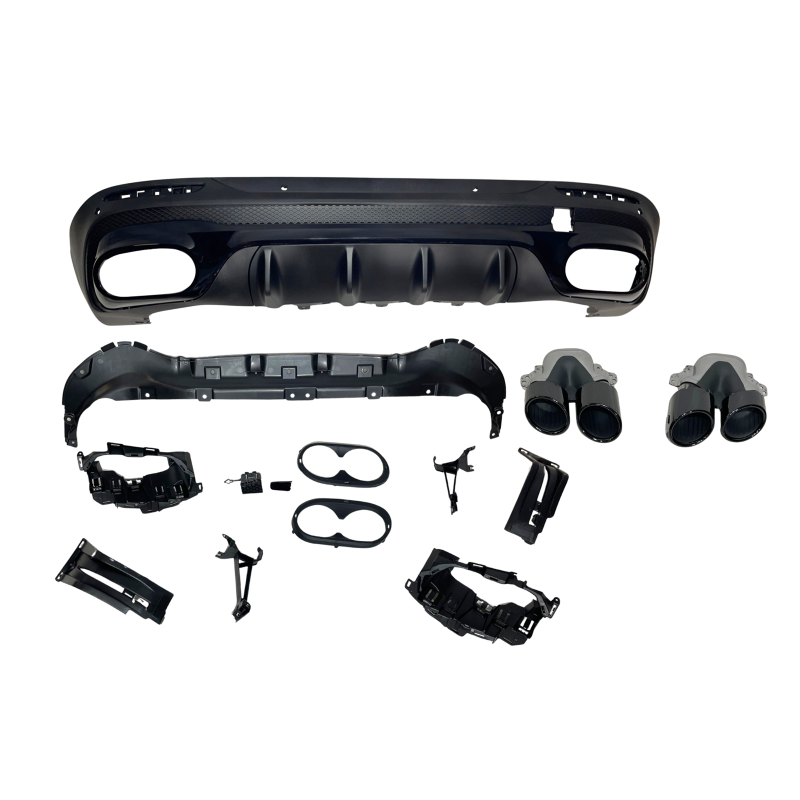 Diffusore Posteriore Mercedes X247 GLB 2020+ Look AMG 45 Black (Cod. E-TCM0474)