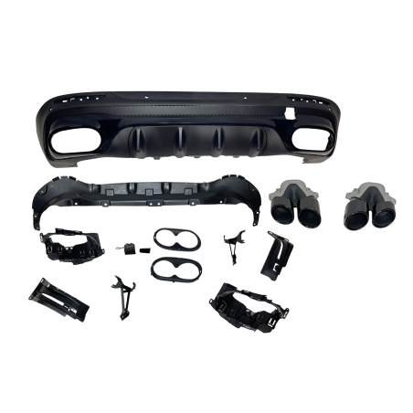 Diffusore Posteriore Mercedes X247 GLB 2020+ Look AMG 45 Black (Cod. E-TCM0474)