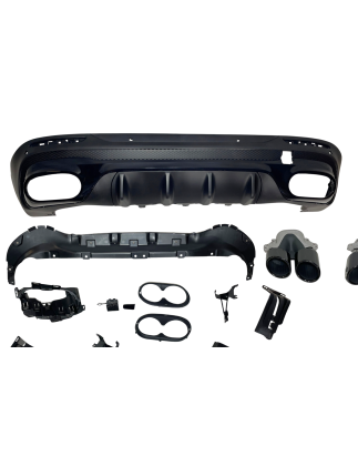 Diffusore Posteriore Mercedes X247 GLB 2020+ Look AMG 45 Black (Cod. E-TCM0474)