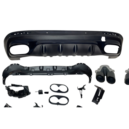 Diffusore Posteriore Mercedes X247 GLB 2020+ Look AMG 45 Black (Cod. E-TCM0474)