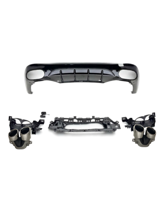 Diffusore Posteriore Mercedes W214 look AMG E53 ABS (Cod. E-TCM0477)