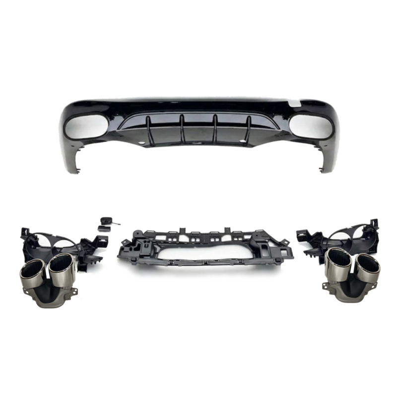 Diffusore Posteriore Mercedes W214 look AMG E53 ABS (Cod. E-TCM0477)