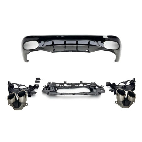 Diffusore Posteriore Mercedes W214 look AMG E53 ABS (Cod. E-TCM0477)