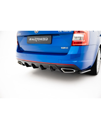 Sottoparaurti posteriore V.1 Skoda Octavia RS Mk3 / Mk3 FL  / FAMILIARE (Cod. M-SK-OC-3-RS-RS1G)