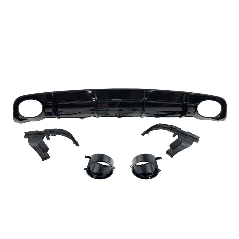 Diffusore Posteriore Audi A6 / A6 Avant Look RS6 2015-2018 C7 S-Line Black ABS (Cod. E-TCA0657N)