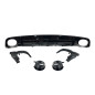 Diffusore Posteriore Audi A6 / A6 Avant Look RS6 2015-2018 C7 S-Line Black ABS (Cod. E-TCA0657N)
