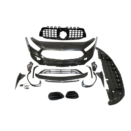 Paraurti Anteriore Mercedes W177 / V177 2018-2023 Look A45 S GTR Without camera II (Cod. E-TCM024517