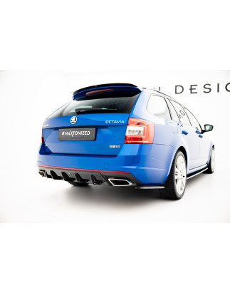 Sottoparaurti posteriore V.1 Skoda Octavia RS Mk3 / Mk3 FL  / FAMILIARE (Cod. M-SK-OC-3-RS-RS1G)