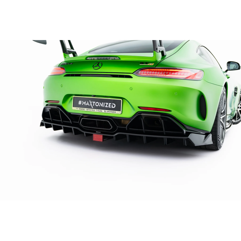 Splitter posteriore (con barre verticali) + LED  Mercedes-AMG GT R C190 Facelift (Cod. M-ME-AMG-GTR-