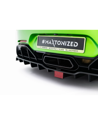 Splitter posteriore (con barre verticali) + LED  Mercedes-AMG GT R C190 Facelift (Cod. M-ME-AMG-GTR-