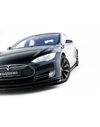 Splitter anteriore V.1 Tesla Model S Mk1 (Cod. M-TE-MODELS-1-FD1G)