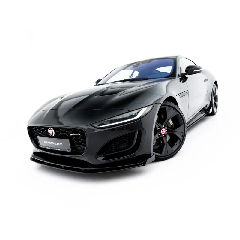 Street Pro Splitter anteriore + Flaps Jaguar F-Type X152 Facelift 2 (Cod. M-JAFTYPE1F2CNC-FD1BRB+FSF