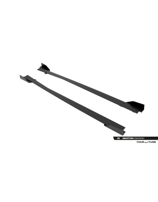 Street Pro Diffusori minigonne + Flaps Jaguar F-Type X152 Facelift 2 (Cod. M-JAFTYPE1F2CNC-SD1B+SF1G