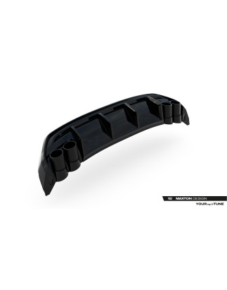 Sottoparaurti posteriore + Exhaust Ends Imitation Audi A3 S-Line Sportback 8Y Facelift (Cod. M-AU-S3