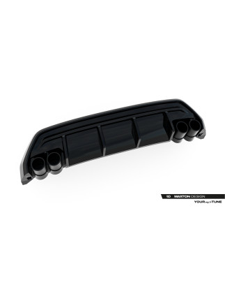 Sottoparaurti posteriore + Exhaust Ends Imitation Audi A3 S-Line Sportback 8Y Facelift (Cod. M-AU-S3