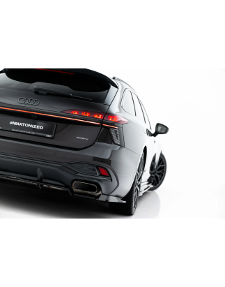 Splitter posteriore (con barre verticali) V.3 Audi A6 S-Line C9 (Cod. M-AU-A6-C9-SLINE-RD4G+RD6G)