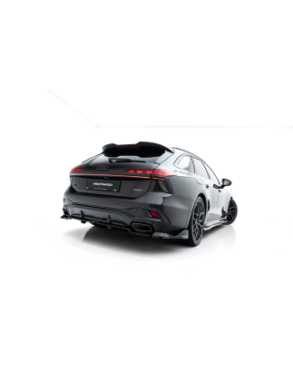 Splitter posteriore (con barre verticali) V.4 Audi A6 S-Line C9 (Cod. M-AU-A6-C9-SLINE-RD5G+RD6G)