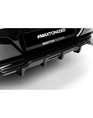 Splitter posteriore in Fibra di carbonio pre impregnata (con barre verticali) BMW 7 M-Pack / i7 M-Pa