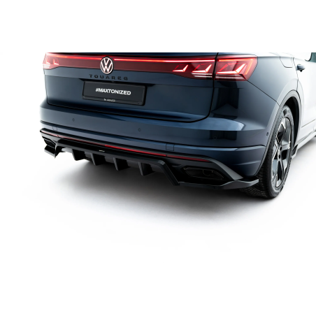 Splitter posteriore (con barre verticali) Volkswagen Touareg Elegance Mk3 Facelift (Cod. M-VW-TO-3F-