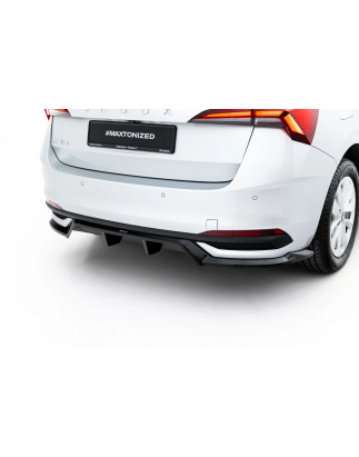 Splitter posteriore (con barre verticali) Skoda Scala Mk1 Facelift (Cod. M-SK-SC-1F-RD1G+RD2G)