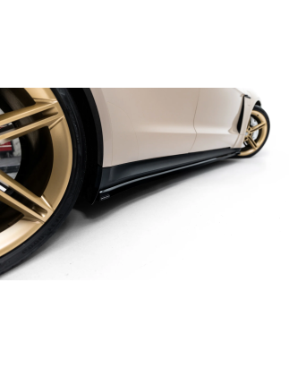 Diffusori minigonne Porsche Taycan / Taycan 4 / Taycan 4S / Taycan GTS Mk1  (Cod. M-PO-TAY-1-SD2G)