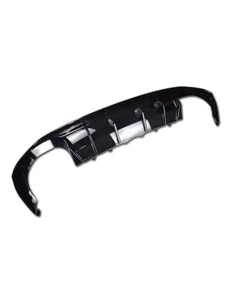 Audi A3 8Y berlina 2020+ Diffusore paraurti posteriore nero lucido (Cod. S-DIF-AU3-8Y-ABS-04)