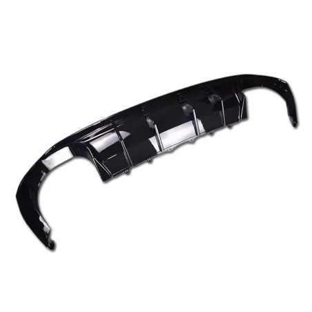 Audi A3 8Y berlina 2020+ Diffusore paraurti posteriore nero lucido (Cod. S-DIF-AU3-8Y-ABS-04)