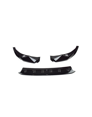 Audi A3 8Y berlina/hatchback 2020+ FRONT BUMBER SPOILER nero lucido (Cod. S-FBS-AU3-8Y-ABS-02)