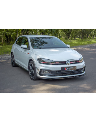 SPLITTER ANTERIORE V.1 Volkswagen Polo GTI / R-line Mk6 (Cod. M-VW-PO-6-GTI-FD1G)