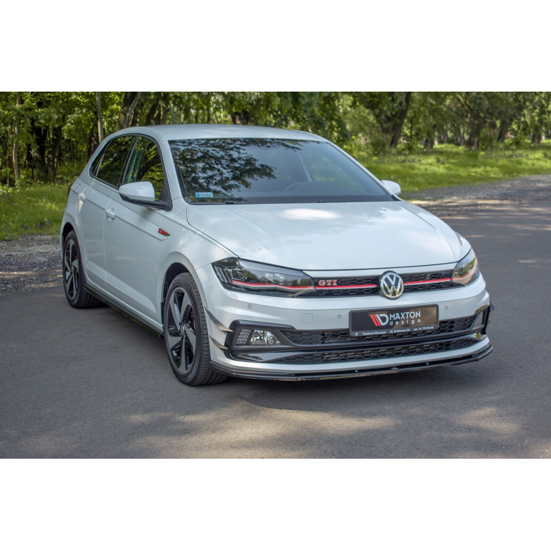 SPLITTER ANTERIORE V.1 Volkswagen Polo GTI / R-line Mk6 (Cod. M-VW-PO-6-GTI-FD1G)