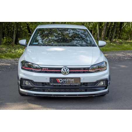 SPLITTER ANTERIORE V.1 Volkswagen Polo GTI / R-line Mk6 (Cod. M-VW-PO-6-GTI-FD1G)