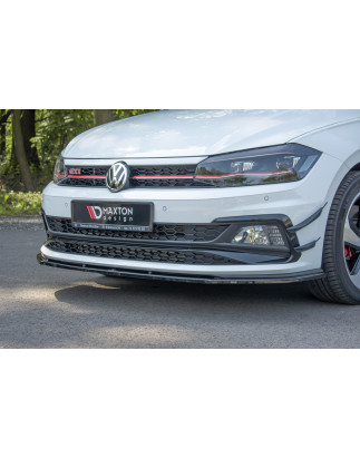 SPLITTER ANTERIORE V.1 Volkswagen Polo GTI / R-line Mk6 (Cod. M-VW-PO-6-GTI-FD1G)