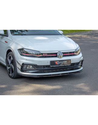 SPLITTER ANTERIORE V.1 Volkswagen Polo GTI / R-line Mk6 (Cod. M-VW-PO-6-GTI-FD1G)