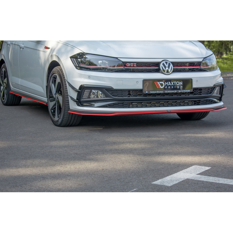 SPLITTER ANTERIORE V.2 Volkswagen Polo GTI / R-line Mk6 (Cod. M-VW-PO-6-GTI-FD2G)