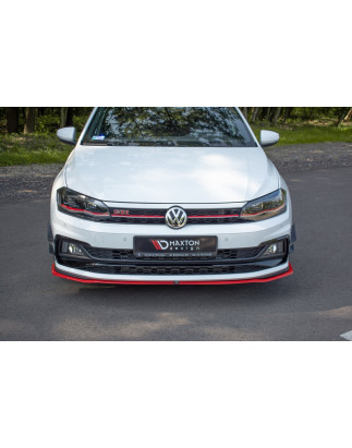 SPLITTER ANTERIORE V.2 Volkswagen Polo GTI / R-line Mk6 (Cod. M-VW-PO-6-GTI-FD2G)